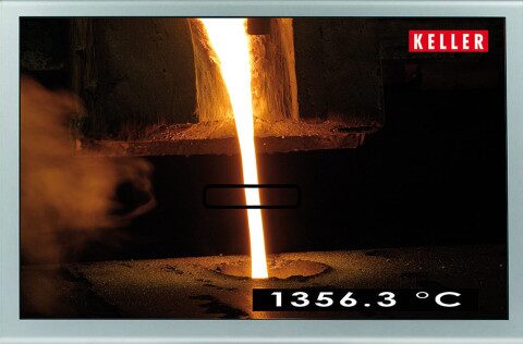 Immagine video di un flusso di colata