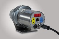 With modern two-colour pyrometers, both the one-colour and two-colour measured values and the signal strength are displayed and output.